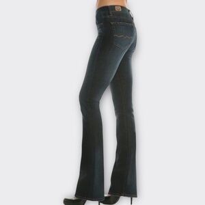 RED ENGINE Vintage Women Jeans Scarlett Boot Cut Dark Denim USA Blue 25 28x33
